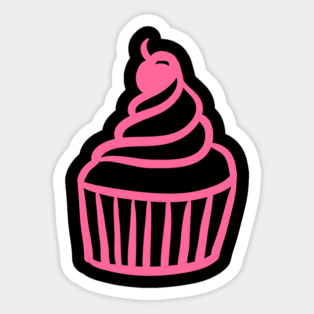 Pink Cupcake Sweet Dessert Love Sugar Food Foodie Cute Funny Happy Sarcastic Gift Sticker by EpsilonEridani